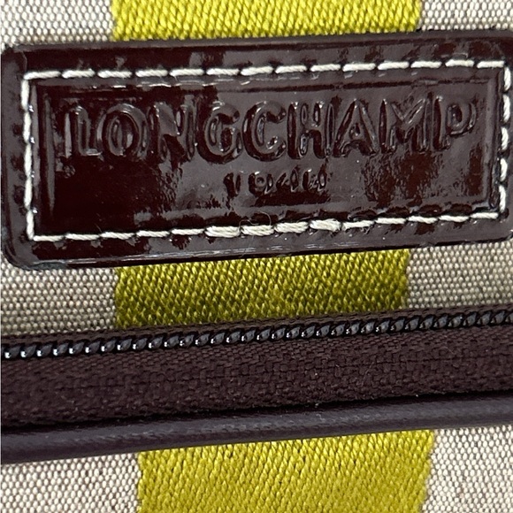 LONGCHAMP ($575) Striped UNISEX Crossbody Bag EUC made in France - Picture 5 of 12